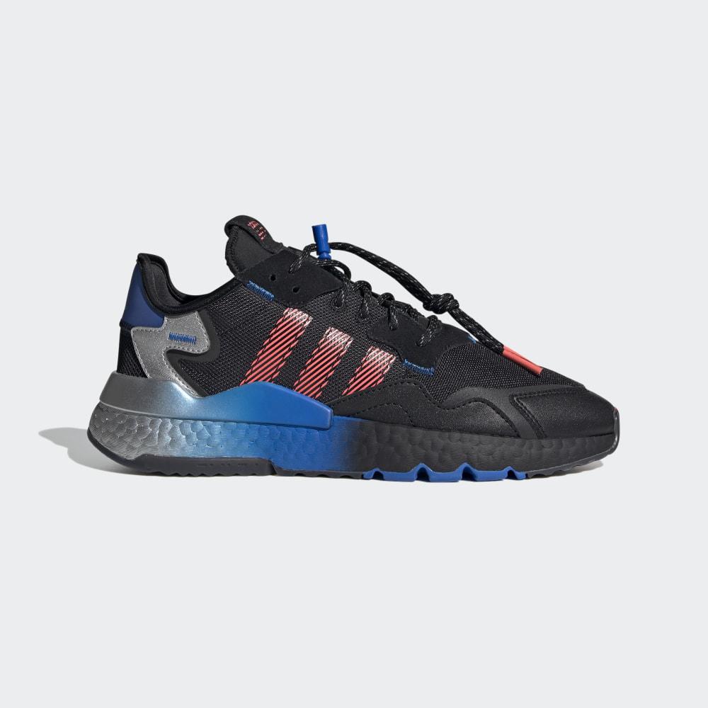 Originals Adidas NITE JOGGER Barbati Romania - Negrii/Gri Metal/Rosii FW4275